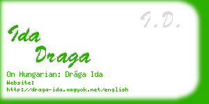 ida draga business card